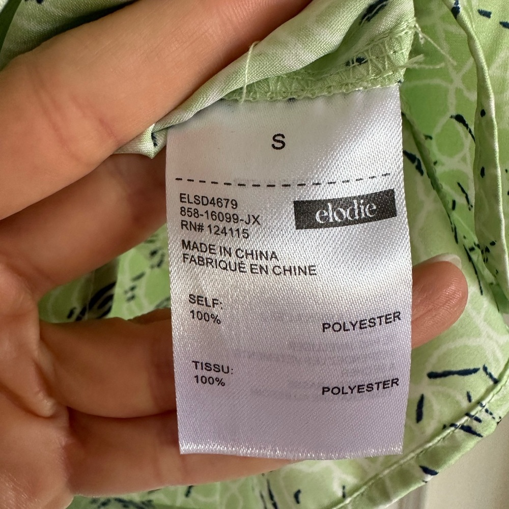 Green and Blue Patterned Dress - Picture 4 of 5